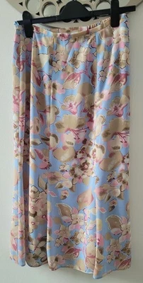 VTG Berkertex Pastel Floral Lined Long Skirt Size 12 Very Good Condition - Image 1 of 4