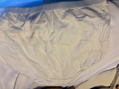 FRUIT OF THE LOOM WHITE COTTON BRIEFS UNDERWEAR SIZE 9 (2XL) NWOT - Image 1 of 4