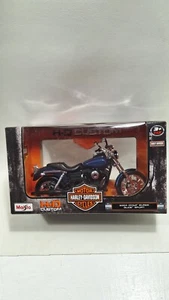 Maisto 1/12 Scale, 2004 Harley Davidson Dyna Super Glide Sport Blue - Picture 1 of 3