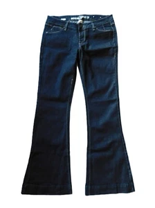 Nuevos Jeans Acampanados Mossimo Supply Co Talla 9 Bajo Lavado Oscuro Elastizados Denim Ligero - Imagen 1 de 3