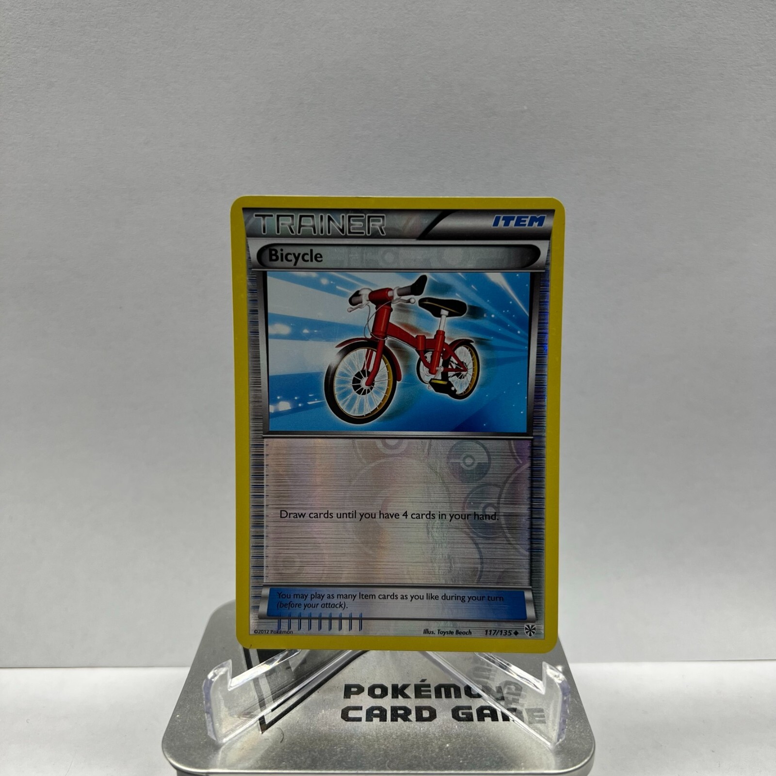 Pokemon TCG Bicycle 117/135 Reverse Holo Uncommon BW Plasma Storm LP