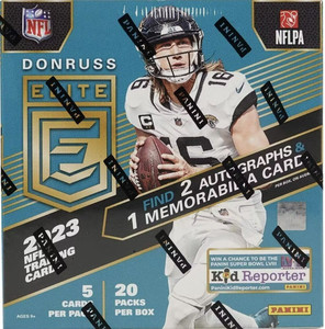 2023 Panini Donruss Elite Football Hobby Box - Factory Sealed - 2 Autos & 1 Mem
