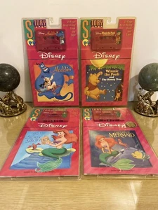 Lote de 4 cintas de casete Disney Read Along 1990 (Little Mermaid Book) nuevas selladas - Imagen 1 de 10