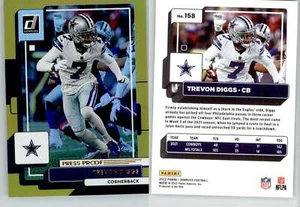 Trevon Diggs 2022 Donruss Premium Press Proof Gold #158 Cowboys - Picture 1 of 1