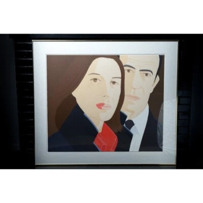 Alex Katz Art B.1927 Alex and Ada Serigrafía en Colores, 1984, Lápiz Firmado Foto 1 de 4