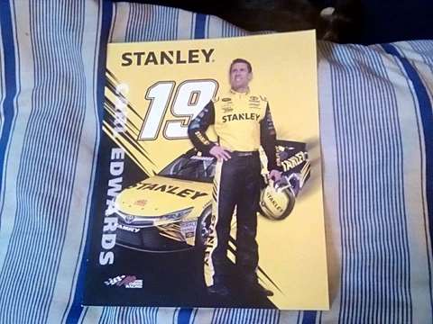 2015 CARL EDWARDS #19 STANLEY NASCAR POSTCARD Cover