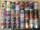 Vintage Beer Can Lot of 24 Domestic and Imports Pull Tab Aluminium and Steel