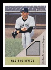 2002 Bowman Heritage Relics Mariano Rivera Grey jersey Relic Yankees HOF t01 a