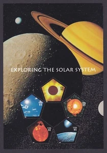 US 3410 MNH $1 Exploring the Solar System Souvenir Sheet of 5 - Picture 1 of 1
