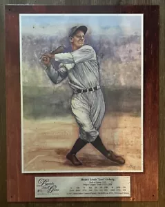 MLB Vintage LOU GEHRIG Legends Of The Game Major League Baseball Metal Sign #5 - Picture 1 of 3