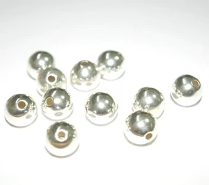 GROSSHANDEL MENGEN 925 Sterlingsilber 12 mm NAHTLOS Zwischenring PERLEN - Echt Silber  - Bild 1 von 16