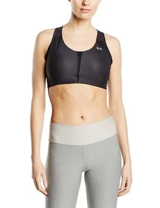 * Under Armour Damen UA Hi Impact 2.0 Sport BH; Schwarz/Edlerberry/Slvr; Größe 32C - Bild 1 von 4