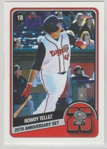 2020 Choice Lansing Lugnuts 25th Anniversary #20 Rowdy Tellez Blue Jays