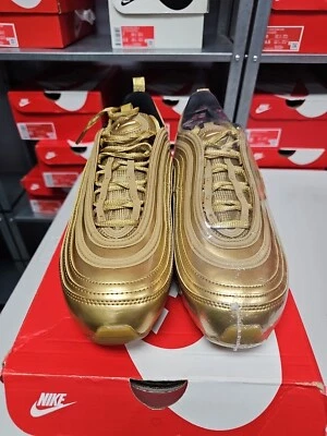 NIKE AIR MAX 97 " OLYMPIC GOLD " SIZE 10 NEW IN HAND - Image 1 of 4