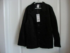 Gymboree HOLIDAY CLASSICS Black Velveteen Blazer Jacket Boy Size 7 - NWT - Picture 1 of 12