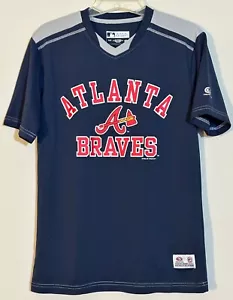 Camiseta deportiva para hombre de los Atlanta Braves talla pequeña color azul camisa de béisbol MLB - Imagen 1 de 6