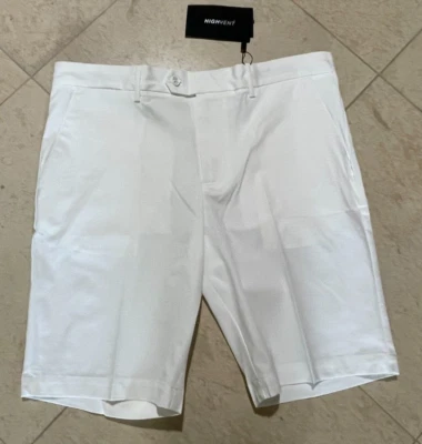 Pantalón Corto J Lindeberg Golf Para Hombre Blanco Ventilación GMPA06869 34" Nuevo con Etiquetas Foto 1 de 4