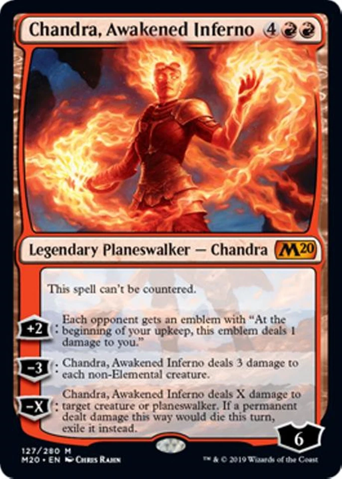 MTG - CHANDRA, AWAKENED INFERNO - M20/Core Set 2020 (M) - Image 1 of 1