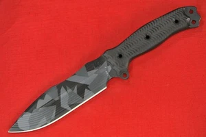 Busse Hell Razor .195" Black Urban Camo Cerakote w/CBTs, Texture Standard Handle - Picture 1 of 12