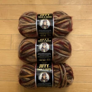 Lion Brand Lot of 3 skeins Jiffy Thick and Quick Yarn #212 Adirondacks - Picture 1 of 7