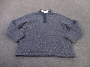Orvis Jacket Men L Blue Fleece Lined Outdoors Golf Pullover Sweater Hiking Adult - Picture 1 of 10