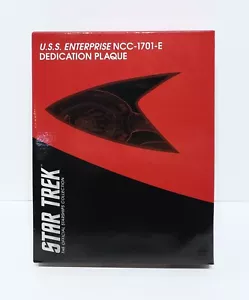 Eaglemoss Collections Star Trek U.S.S. Enterprise NCC-1701 E Dedication Plaque - Picture 1 of 2