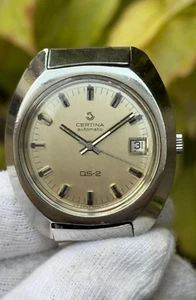 Raro Vintage Certina DS-2 Turtle Automático Cal 25-651 ref. Reloj 5801 300 38MM - Imagen 1 de 11