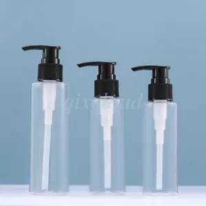 Lozione plastica trasparente 100ml 150ml pompa olio detergente bottiglie contenitore cosmetico - Foto 1 di 10