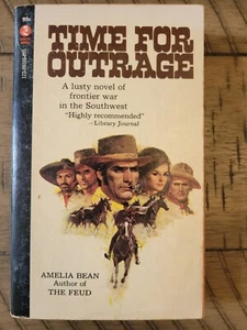 Rare Amelia Bean TIME FOR OUTRAGE 1967 Fancher NM Lincoln County War pb Unread? - Imagen 1 de 3