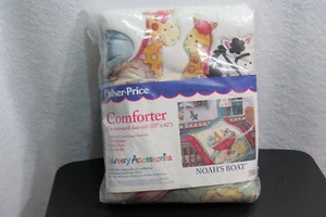 Fisher Price Noah's Ark Boat Crib Comforter Baby Vintage New - Picture 1 of 10