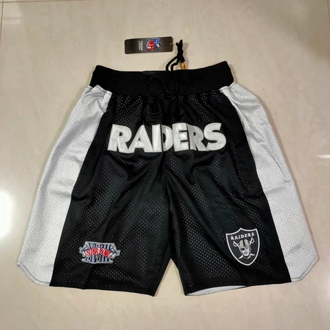 New Oakland Raiders National Football League Men Black Shorts Size:S-3XL Cover