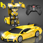 Remote Control Car，Transform Robot RC Cars with Cool LED Headlights, 2.4Ghz Toys