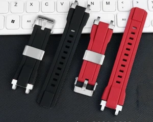 Red Rubber Strap For CASIO G-SHOCK MTG-B1000 G1000 - Picture 1 of 3