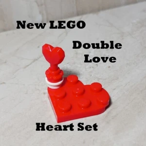 New LEGO Heart RED Plate Heart Shaped Figure Stand Valentine's Love Forever - Picture 1 of 1