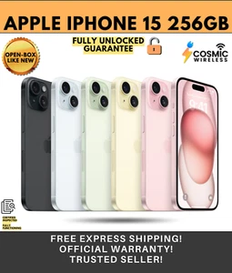 Excelente Apple iPhone 15 256 GB (GSM) - Totalmente Desbloqueado - Imagen 1 de 12