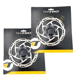 TEKTRO Center Lock CX/GRX Bike Disc Brake Rotor 160+180mm,Thickness 2.3mm,Silver - Picture 1 of 10