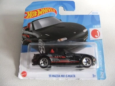 HOT WHEELS '91 MAZDA MX-5 MIATA HW J-IMPORTS 2024 NUOVO BLISTERATO - Immagine 1 di 3