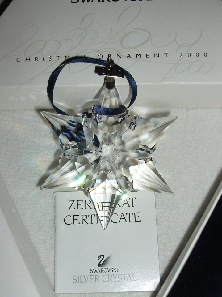SWAROVSKI étoile édition annuelle 2000 Christmas Xmas ornement 243452 - Photo 1/1