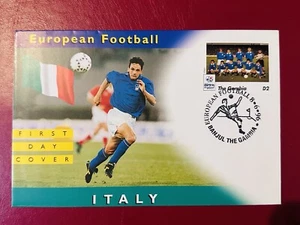 GAMBIA 1996 EURO 96 FIRST DAY COVER FDC FEATURING ITALY TEAM - Picture 1 of 2