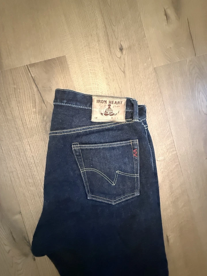 Jeans de mezclilla japoneses Iron Heart IH-888S 21 oz con ribete talla 38x36 hechos en Japón Foto 1 de 4