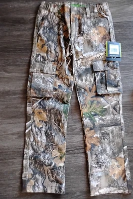 Pantalón cargo Realtree camuflado juvenil, borde de árbol real, juvenil grande 10-12 nuevo con etiquetas Foto 1 de 4