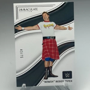 “Rowdy” Roddy Piper 2023 Panini Immaculate Collection WWE /75 Legend HOF - Picture 1 of 2