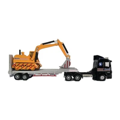 Maisto Working Machines Scania R164 Truck With Excavator Diecast Trailer Set - Image 1 of 4