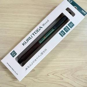 Kuru Toga Wood Forest green 0.5mm Mitsubishi uni Mechanical Pencil 2025 New JP - Picture 1 of 2