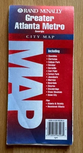 1996 ~ Rand McNally ~ Greater Atlanta Metro ~ Georgia ~ City Map ~ UNUSED - Picture 1 of 4