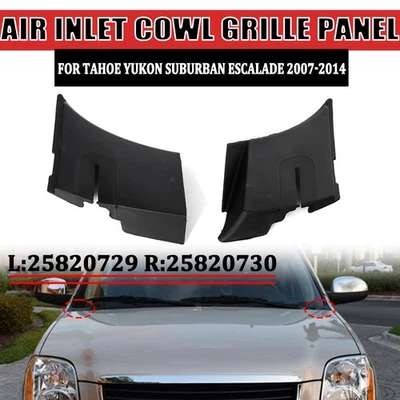 Pair Air Inlet Cowl Grille Panel LH + RH For Tahoe Yukon Suburban Escalade 07-14 - Imagem 1 de 4