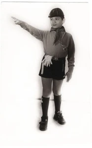 Vintage boy scout photo scouting history 1960's uniform shorts Turkey +5936E - Picture 1 of 1