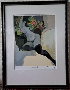 Itzchak Tarkay "Modesty II" Signed Limited Edition Lithograph 181/300 Framed - Picture 1 of 9
