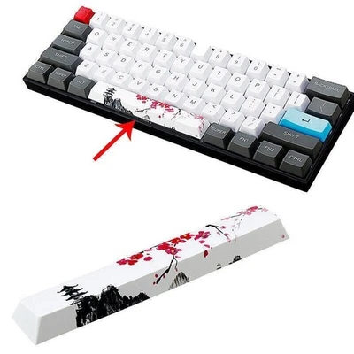 Five-Sided 6.25U Keycap PBT Space Bar Key Cap DIY Parts for Mechanical Keyboard - Image 1 of 4