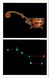 Postal ARTE constelación THE BIG DIPPER - Imagen 1 de 2